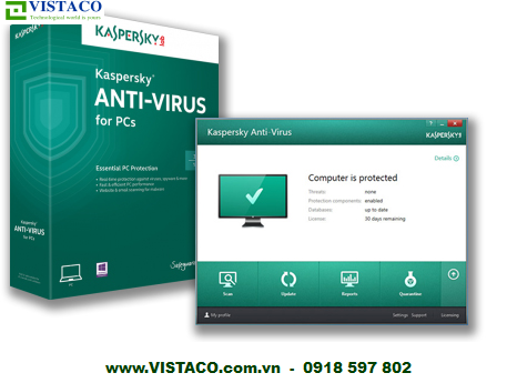 Phần mền diệt virus Kaspersky Antivirus 2015
