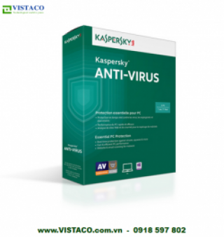 Phần Mềm Kaspersky Anti-Virus 2015 3 PC