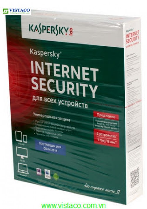 Phần Mềm Kaspersky Internet Security Multi device  2014 (5pcs)